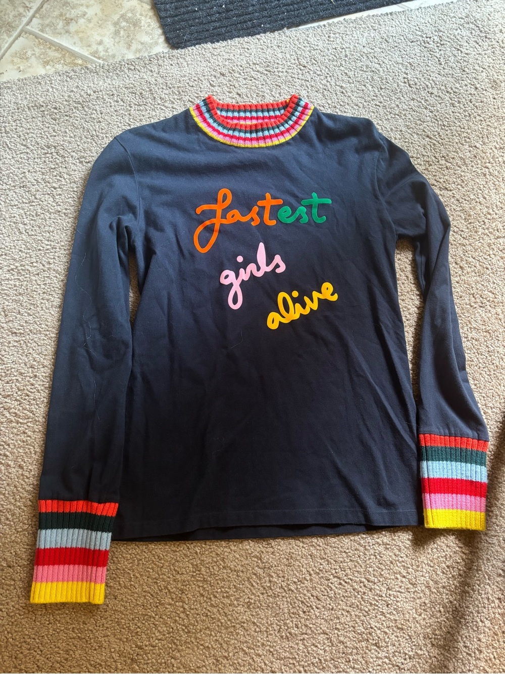 Mira Mikati Size 8 Long Sleeve Top